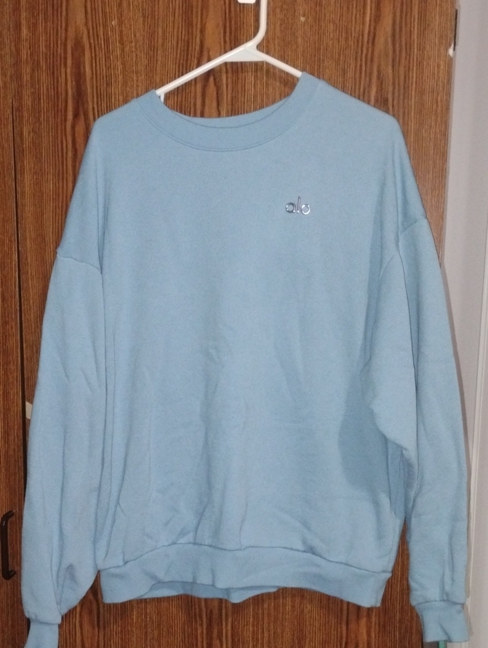 ALO Yoga Men's Sky Blue Crewneck Sweatshirt